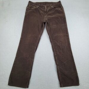 Polo Ralph Lauren Pants Mens 37x32 Brown Corduroy Straight‎ Leg Classic Casual
